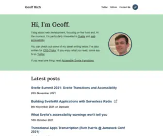 Geoffrich.net(Geoff Rich) Screenshot