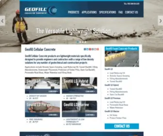 Geofill.com(Geofill Cellular Concrete Lightweight) Screenshot