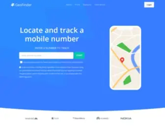 Geofinder.co(Locate a mobile phone) Screenshot