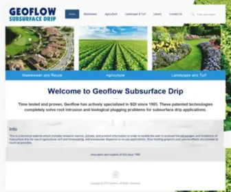 Geoflow.com(Drip irrigation leader in Agriculture) Screenshot