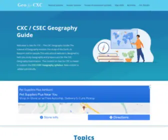 GeoforcXC.com(Geo for CXC) Screenshot