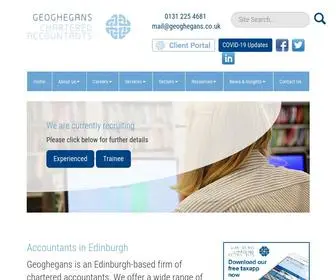 Geoghegans.co.uk(Accountants in Edinburgh) Screenshot