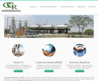 GeoGlobal.com(GEOGLOBAL RESOURCES INC) Screenshot