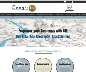 Geografx.com(Geospatial Data and GIS Analysis) Screenshot