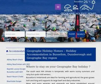 Geographeholidayhomes.com.au(About Geographe Bay Accommodation) Screenshot