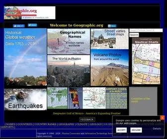 Geographic.org(Home page) Screenshot