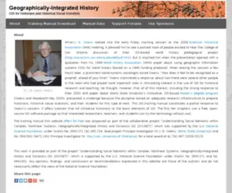 Geographicallyintegratedhistory.com(Geographically-Integrated History) Screenshot