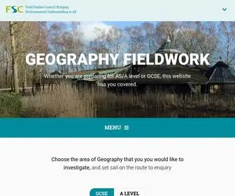 Geography-Fieldwork.org(FSC Geography Fieldwork) Screenshot