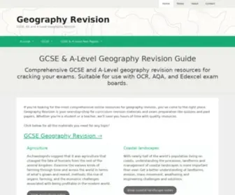 Geography-Revision.co.uk(GCSE& A Level Geography Revision) Screenshot