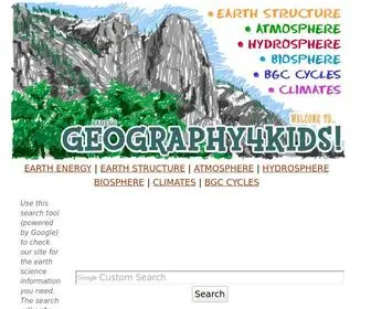 Geography4Kids.com(Rader's GEOGRAPHY 4 KIDS.COM) Screenshot