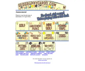 Geographycards.com(Golf) Screenshot