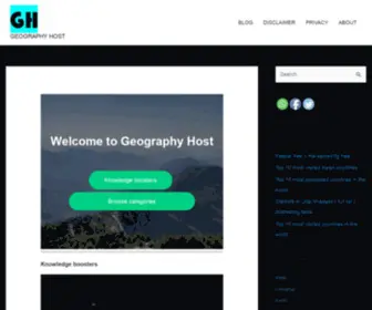 Geographyhost.com(GEOGRAPHY HOST) Screenshot