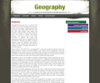 Geography.name(GEOGRAPHY'S primary focus) Screenshot