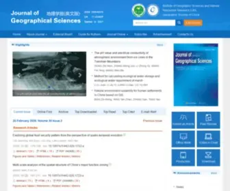 Geogsci.com(Journal of Geographical Sciences) Screenshot