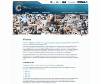 Geogspace.edu.au(Welcome) Screenshot