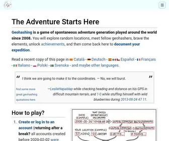 Geohashing.site(Geohashing site) Screenshot