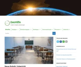 Geohilfe.de(Die wichtigsten Themen der Geographie. Finde Definitionen und Informationen) Screenshot