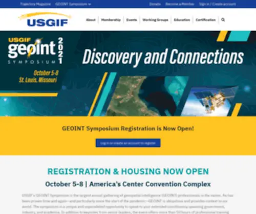 Geoint2021.com(GEOINT Symposium) Screenshot