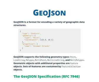 Geojson.org(Geojson) Screenshot