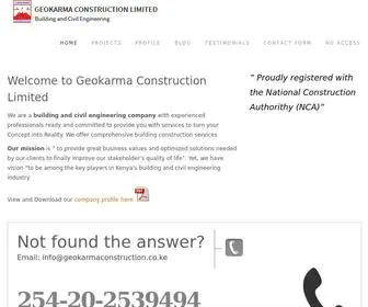 Geokarmaconstruction.co.ke(Geokarma Construction Limited) Screenshot