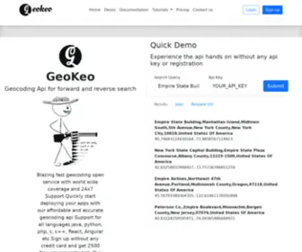 Geokeo.com(Geokeo Home) Screenshot