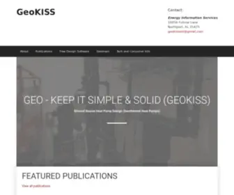 Geokiss.com(Ground Source Heat Pump Design) Screenshot