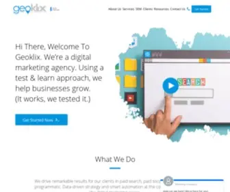 Geoklix.com(Google Ads Management Service & SEO Agency Los Angeles) Screenshot