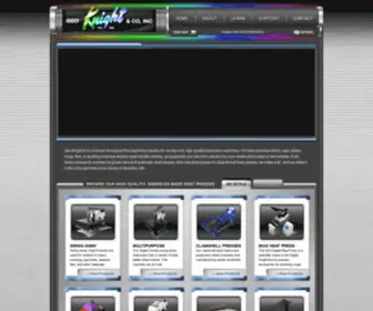 Geoknight.com(Geo Knight Co Heat Presses Made in USA) Screenshot