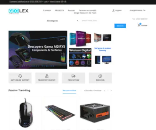 Geolex-Computers.com(Notebook-uri, calculatoare, sisteme, periferice si componente PC) Screenshot