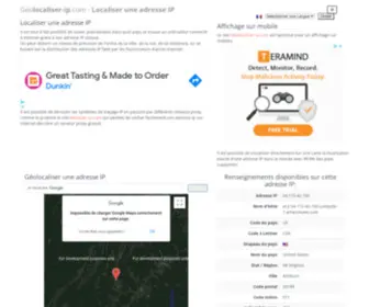 Geolocaliser-IP.com(Géolocaliser une adresse IP) Screenshot