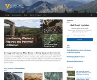 Geologyforinvestors.com(Geology for Investors) Screenshot