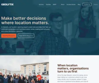 Geolytix.com(Location planning experts providing retail & demographic data worldwide) Screenshot