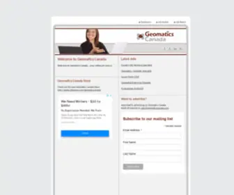 Geomaticscanada.com(Geomatics Canada) Screenshot