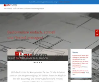 Geombh.de(Bauformulare einfach) Screenshot