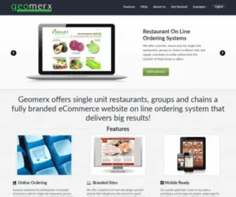 Geomerx.com(Geomerx eCommerce Restaurant Online Ordering Systems) Screenshot