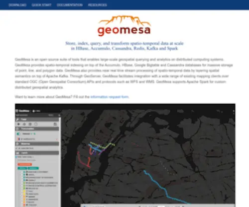 Geomesa.org(Home · GeoMesa) Screenshot