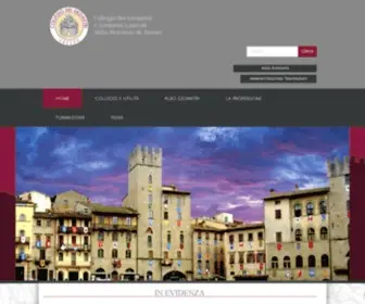 Geometriarezzo.it(Collegio dei Geometri e Geometri Laureati della Provincia di Arezzo) Screenshot