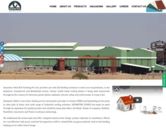 Geometricsteels.com(Geometric Steel Roll Forming Pvt. Ltd) Screenshot