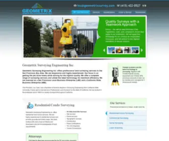 Geometrixsurvey.com(Geometrix Surveying Engineering Inc) Screenshot