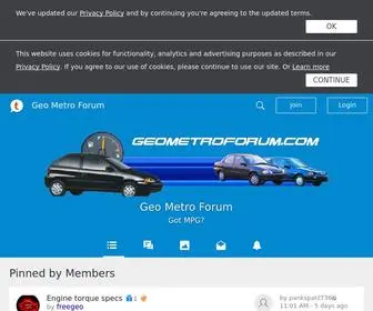 Geometroforum.com(Geo Metro Forum) Screenshot
