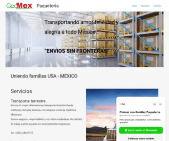 Geomexpaqueteria.com(Envíos) Screenshot