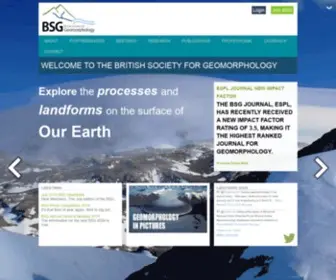 Geomorphology.org.uk(The British Society for Geomorphology) Screenshot