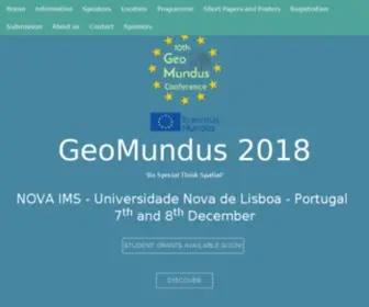 Geomundus.org(GeoMundus 2019) Screenshot