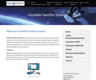 Geonavsystems.com(GeoNAV Satellite Systems) Screenshot