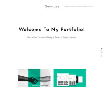Geonlee.com(Geon lee) Screenshot