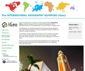 Geoolympiad.org(International Geographical Union) Screenshot