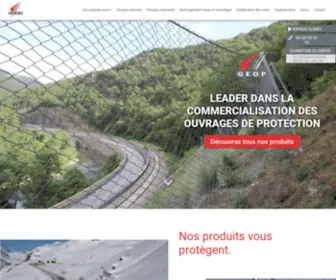 Geop.fr(Leader dans la commercialisation des ouvrages de protection) Screenshot