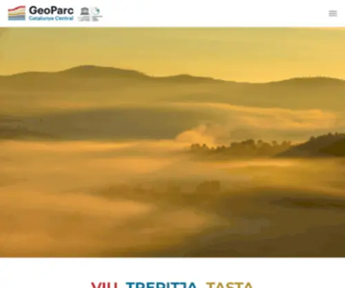 Geoparc.cat(Lloc web del Geoparc de la Catalunya Central) Screenshot