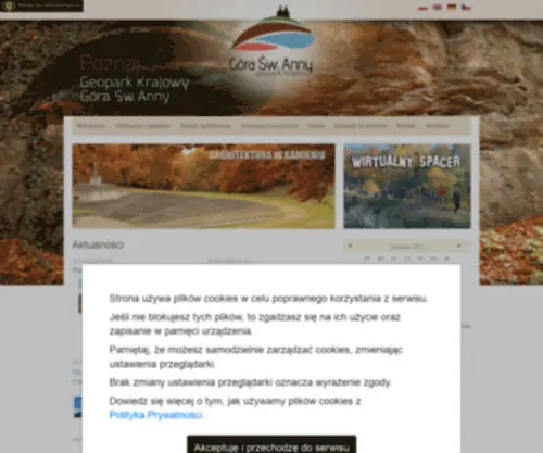 Geopark-Goraswanny.pl(Aktualności) Screenshot