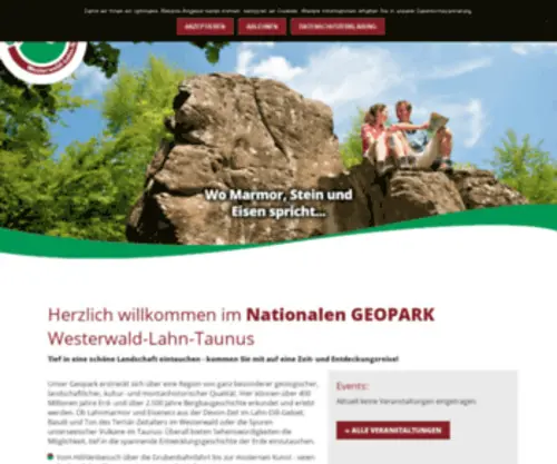 Geopark-WLT.de(Willkommen im Geopark der Rohstoffe) Screenshot